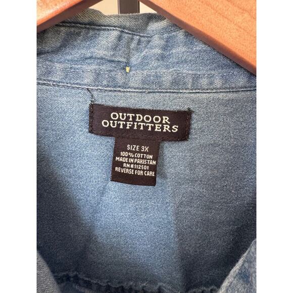 Vintage Denim Outdoor Outfitters Long sleeve Button Down - Picture 3 of 3